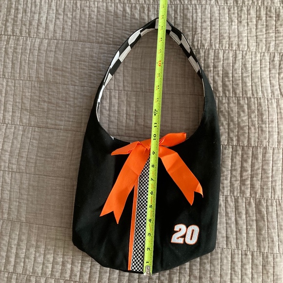 VINTAGE Race Ready Lady Nascar Tony Stewart 20 Bucket Bag w Orange Bow Bag - Picture 14 of 16